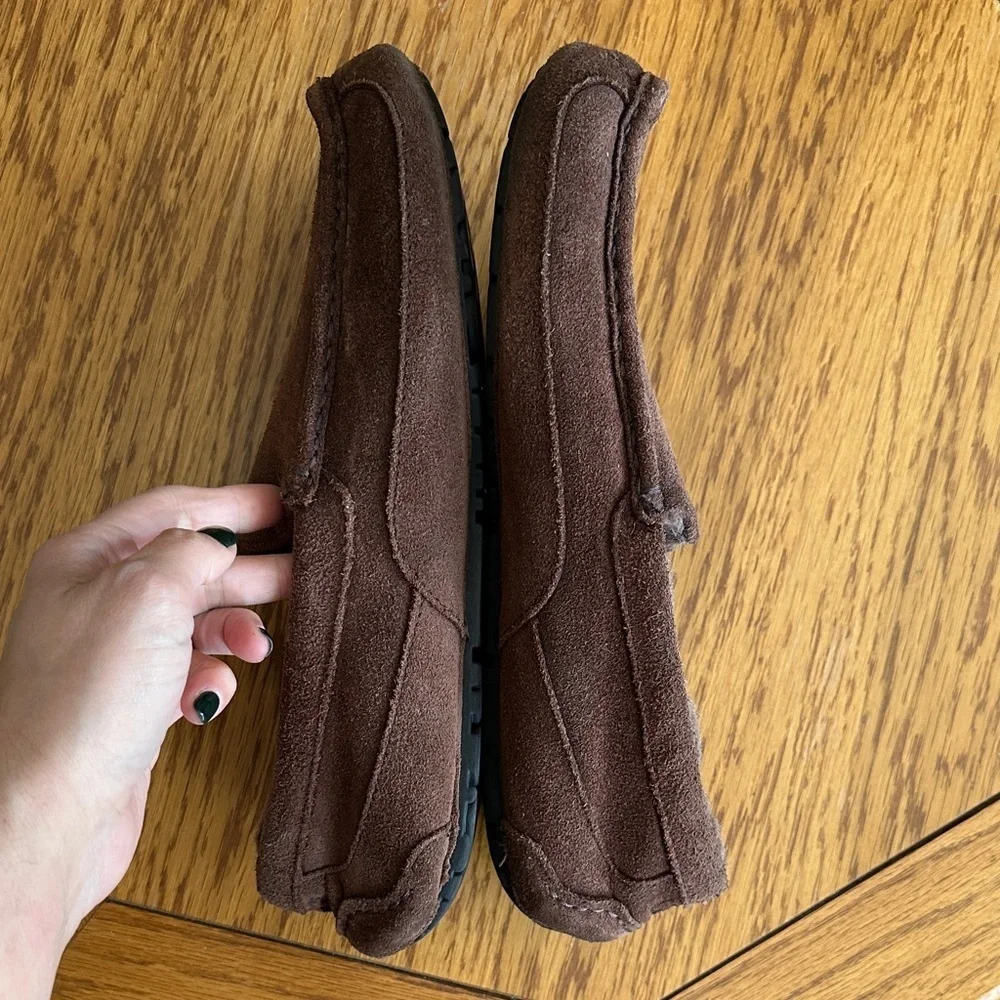 *UGG* Men's Chocolate Suede Slip-Ons Size 12